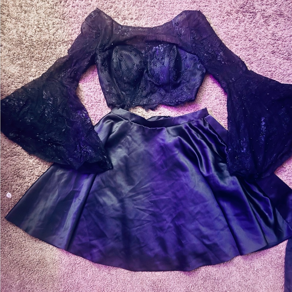 Women’s 2 Piece Black Prom Dress